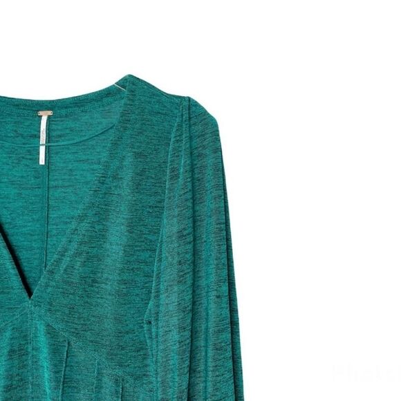 Free People Killer Queen Top in Dark Green - Picture 5 of 7